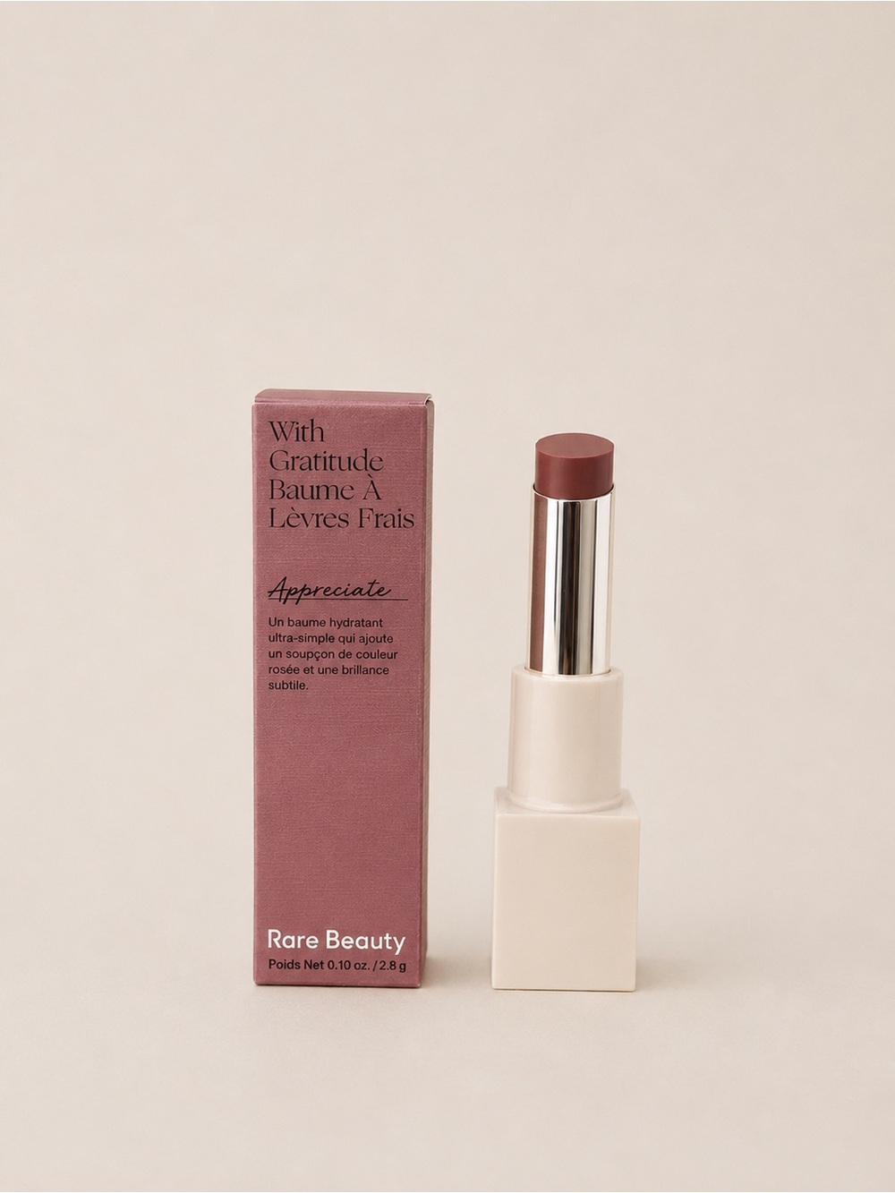 NIB Rare Beauty With Gratitude Lip Balm - Brown Neutral